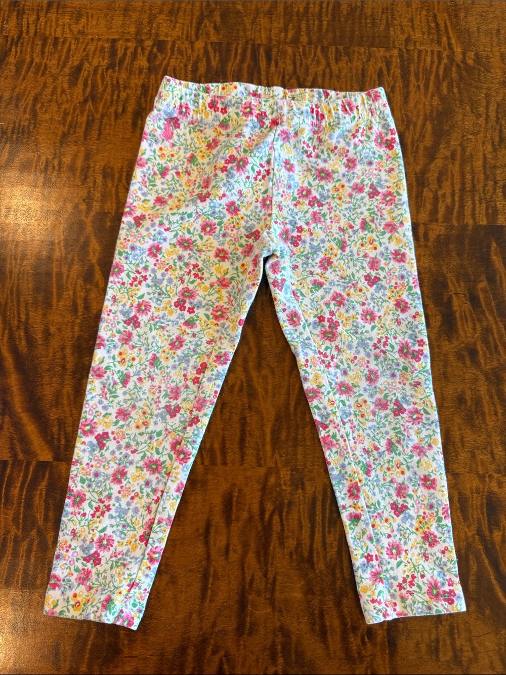 Polo by Ralph Lauren Girls Floral Leggings - Pink, Yellow, Green